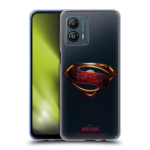 Justice League Movie Logos Superman Soft Gel Case for Motorola Moto G53 5G
