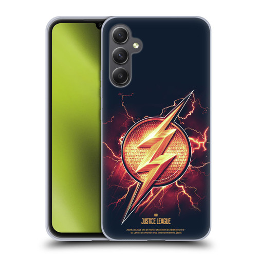 Justice League Movie Logos The Flash 2 Soft Gel Case for Samsung Galaxy A34 5G