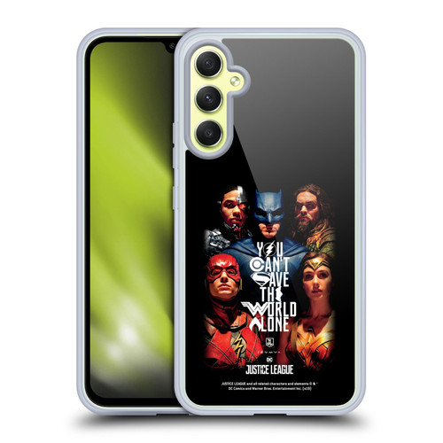 Justice League Movie Posters You Can't Save Soft Gel Case for Samsung Galaxy A34 5G
