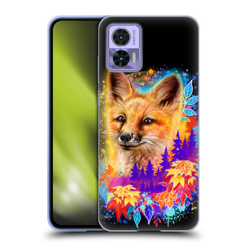 Sheena Pike Animals Red Fox Spirit & Autumn Leaves Soft Gel Case for Motorola Edge 30 Neo 5G