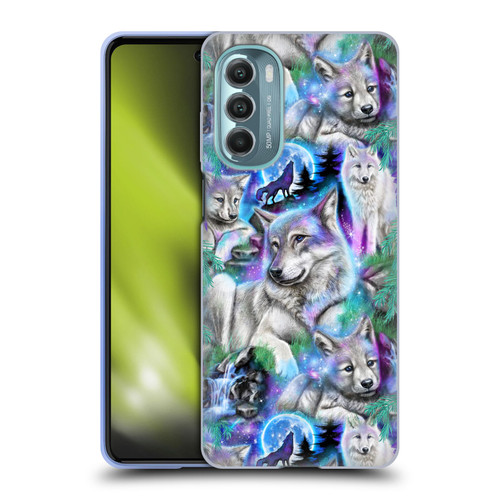 Sheena Pike Animals Daydream Galaxy Wolves Soft Gel Case for Motorola Moto G Stylus 5G (2022)
