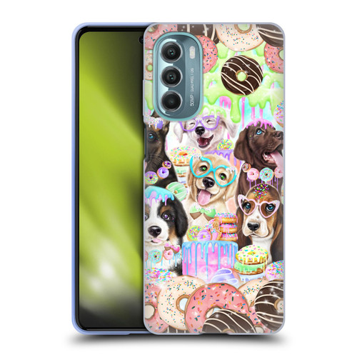 Sheena Pike Animals Puppy Dogs And Donuts Soft Gel Case for Motorola Moto G Stylus 5G (2022)