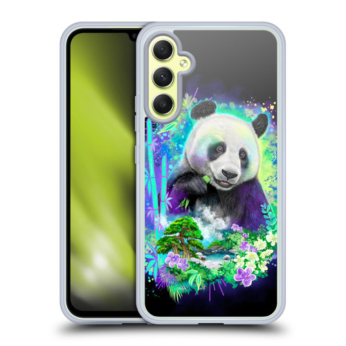 Sheena Pike Animals Rainbow Bamboo Panda Spirit Soft Gel Case for Samsung Galaxy A34 5G
