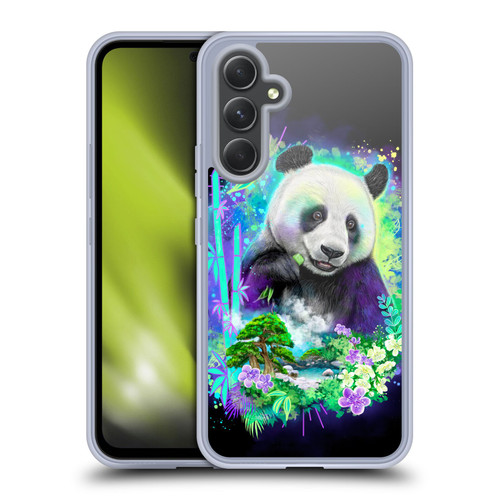 Sheena Pike Animals Rainbow Bamboo Panda Spirit Soft Gel Case for Samsung Galaxy A54 5G