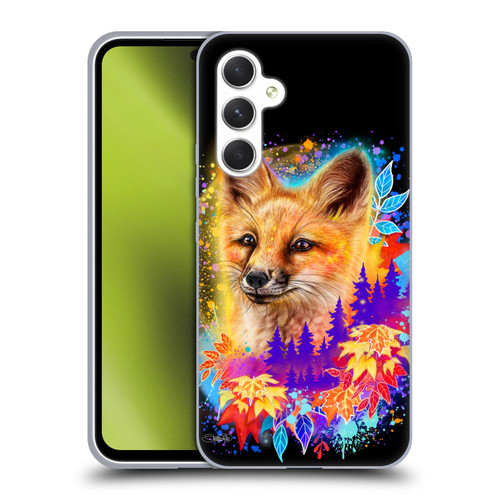 Sheena Pike Animals Red Fox Spirit & Autumn Leaves Soft Gel Case for Samsung Galaxy A54 5G