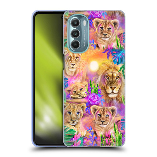 Sheena Pike Big Cats Daydream Lions And Cubs Soft Gel Case for Motorola Moto G Stylus 5G (2022)