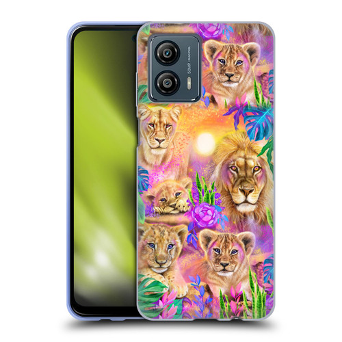 Sheena Pike Big Cats Daydream Lions And Cubs Soft Gel Case for Motorola Moto G53 5G