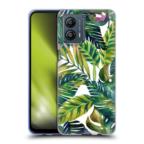 Mark Ashkenazi Banana Life Tropical Leaves Soft Gel Case for Motorola Moto G53 5G