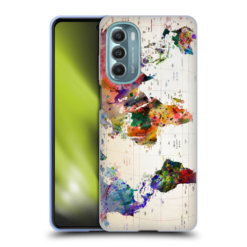 Mark Ashkenazi Pop Culture Map Of The World Soft Gel Case for Motorola Moto G Stylus 5G (2022)