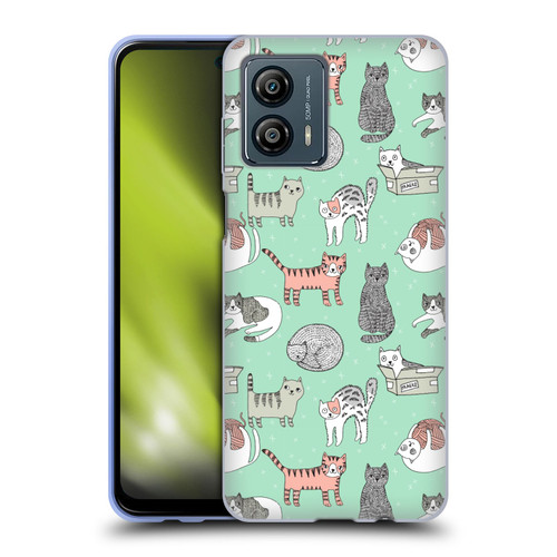 Andrea Lauren Design Animals Cats Soft Gel Case for Motorola Moto G53 5G