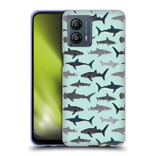 Andrea Lauren Design Sea Animals Sharks Soft Gel Case for Motorola Moto G53 5G