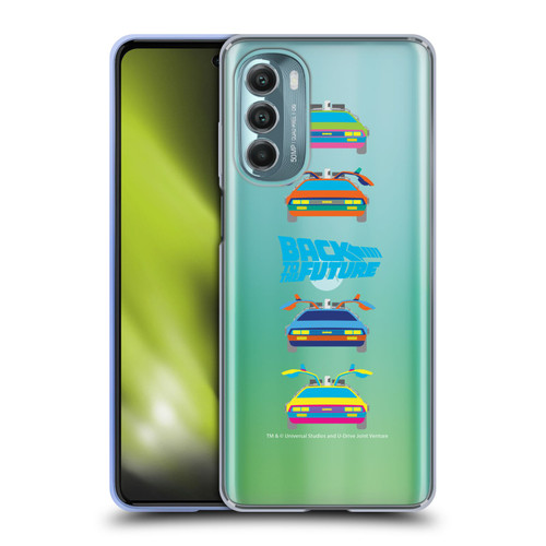 Back to the Future I Composed Art Time Machine Car 2 Soft Gel Case for Motorola Moto G Stylus 5G (2022)