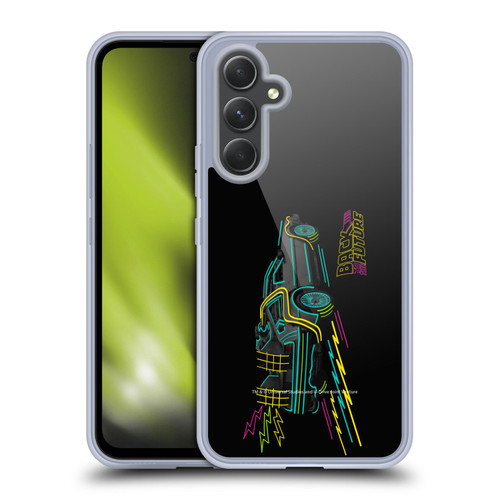 Back to the Future I Composed Art Neon Soft Gel Case for Samsung Galaxy A54 5G