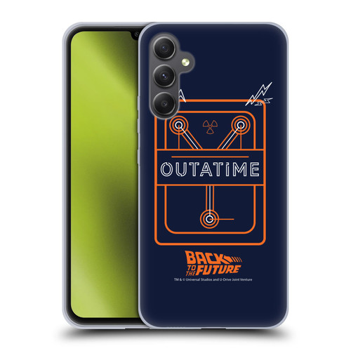 Back to the Future I Quotes Outatime Soft Gel Case for Samsung Galaxy A34 5G