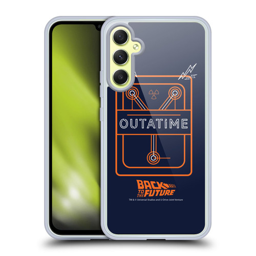 Back to the Future I Quotes Outatime Soft Gel Case for Samsung Galaxy A34 5G