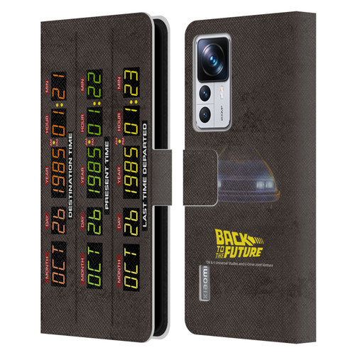 Back to the Future I Graphics Time Circuits Leather Book Wallet Case Cover For Xiaomi 12T Pro