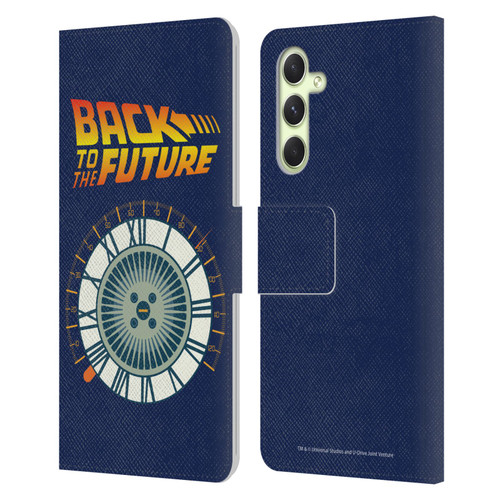 Back to the Future I Key Art Wheel Leather Book Wallet Case Cover For Samsung Galaxy A54 5G