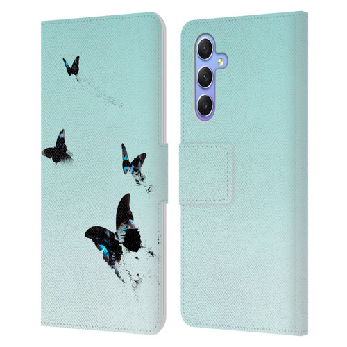 Alyn Spiller Animal Art Butterflies 2 Leather Book Wallet Case Cover For Samsung Galaxy A34 5G