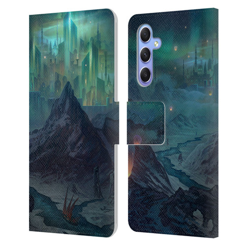Alyn Spiller Environment Art Northern Kingdom Leather Book Wallet Case Cover For Samsung Galaxy A34 5G