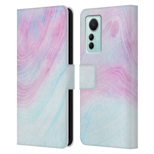 Alyn Spiller Marble Pastel Leather Book Wallet Case Cover For Xiaomi 12 Lite