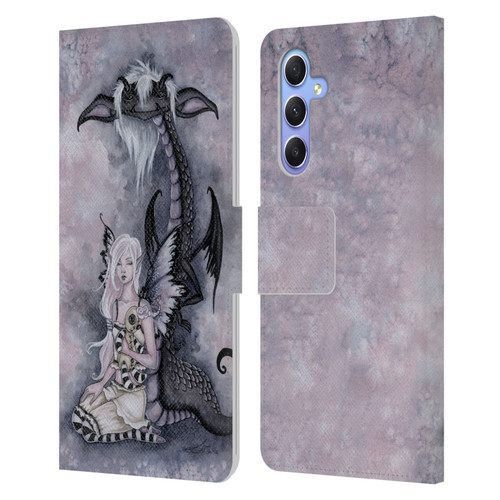 Amy Brown Folklore Evie And The Nightmare Leather Book Wallet Case Cover For Samsung Galaxy A34 5G