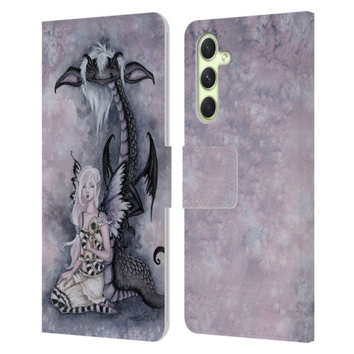 Amy Brown Folklore Evie And The Nightmare Leather Book Wallet Case Cover For Samsung Galaxy A54 5G