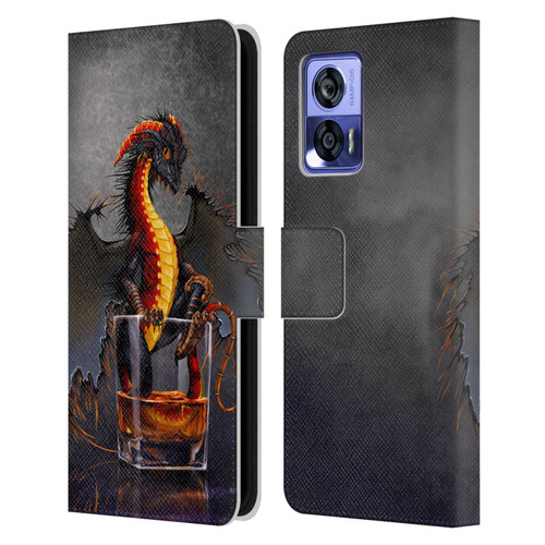 Stanley Morrison Dragons Black Pirate Drink Leather Book Wallet Case Cover For Motorola Edge 30 Neo 5G