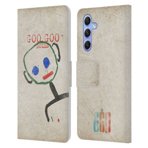Goo Goo Dolls Graphics Throwback Super Star Guy Leather Book Wallet Case Cover For Samsung Galaxy A34 5G