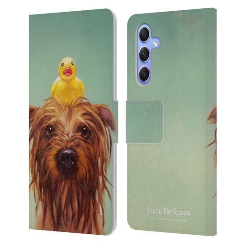 Lucia Heffernan Art Bath Time Leather Book Wallet Case Cover For Samsung Galaxy A34 5G