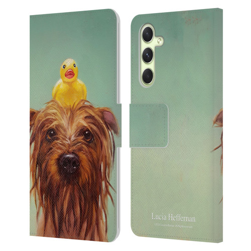 Lucia Heffernan Art Bath Time Leather Book Wallet Case Cover For Samsung Galaxy A54 5G