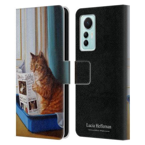 Lucia Heffernan Art Kitty Throne Leather Book Wallet Case Cover For Xiaomi 12 Lite