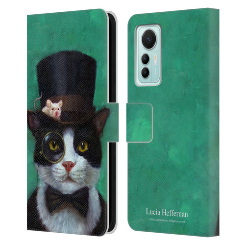 Lucia Heffernan Art Tuxedo Leather Book Wallet Case Cover For Xiaomi 12 Lite
