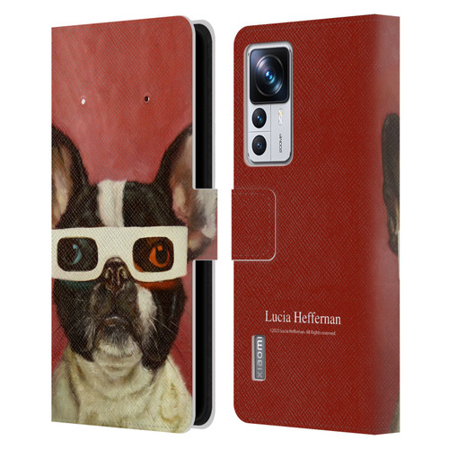 Lucia Heffernan Art 3D Dog Leather Book Wallet Case Cover For Xiaomi 12T Pro