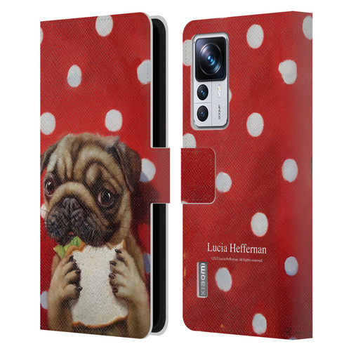 Lucia Heffernan Art Pugalicious Leather Book Wallet Case Cover For Xiaomi 12T Pro