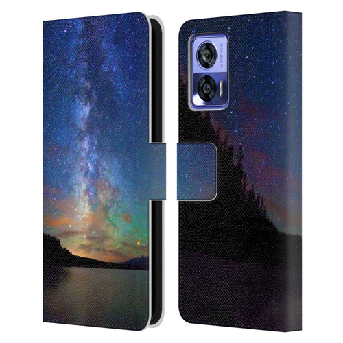 Royce Bair Nightscapes Jackson Lake Leather Book Wallet Case Cover For Motorola Edge 30 Neo 5G