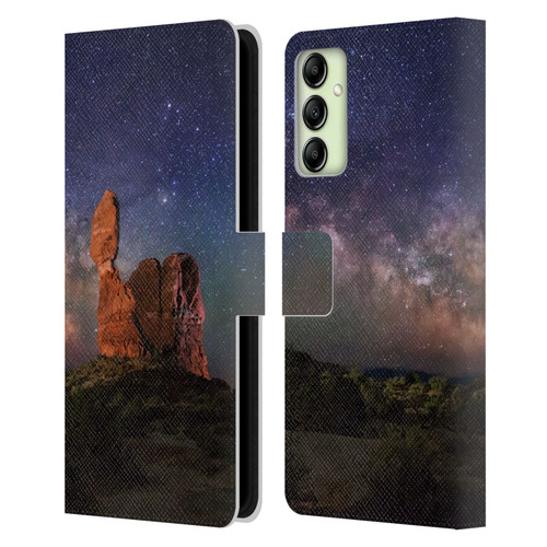 Royce Bair Nightscapes Balanced Rock Leather Book Wallet Case Cover For Samsung Galaxy A14 5G
