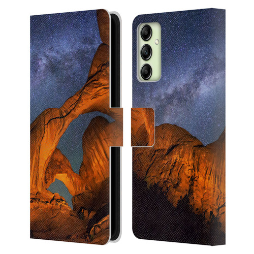 Royce Bair Nightscapes Triple Arch Leather Book Wallet Case Cover For Samsung Galaxy A14 5G