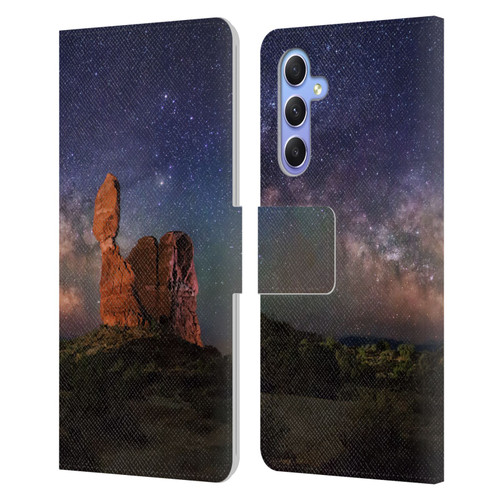 Royce Bair Nightscapes Balanced Rock Leather Book Wallet Case Cover For Samsung Galaxy A34 5G