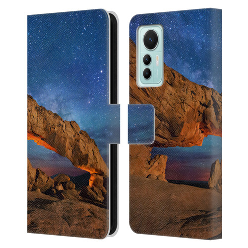 Royce Bair Nightscapes Sunset Arch Leather Book Wallet Case Cover For Xiaomi 12 Lite