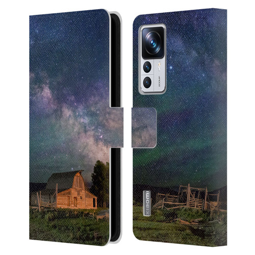 Royce Bair Nightscapes Grand Teton Barn Leather Book Wallet Case Cover For Xiaomi 12T Pro