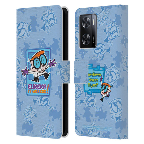 Dexter's Laboratory Graphics It Worked Leather Book Wallet Case Cover For OPPO A57s