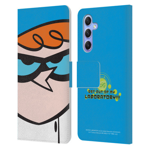 Dexter's Laboratory Graphics Dexter Leather Book Wallet Case Cover For Samsung Galaxy A34 5G