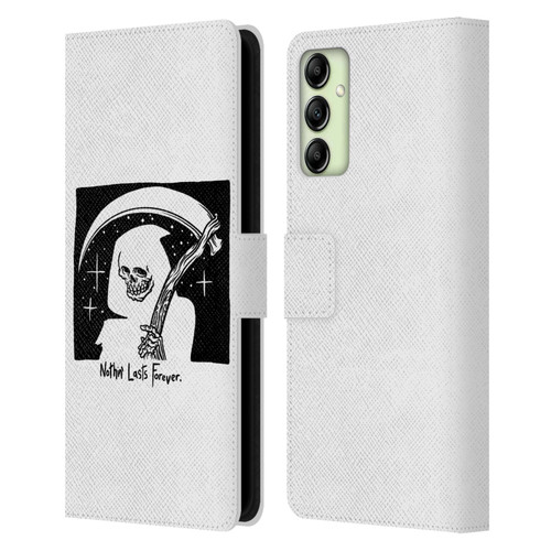 Matt Bailey Art Nothing Last Forever Leather Book Wallet Case Cover For Samsung Galaxy A14 5G