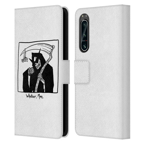 Matt Bailey Art Whatever Man Leather Book Wallet Case Cover For Sony Xperia 5 IV