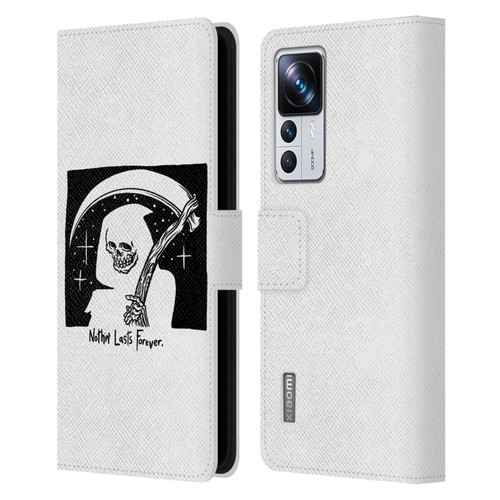Matt Bailey Art Nothing Last Forever Leather Book Wallet Case Cover For Xiaomi 12T Pro