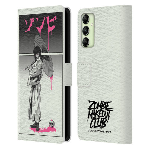 Zombie Makeout Club Art Chance Of Rain Leather Book Wallet Case Cover For Samsung Galaxy A14 5G