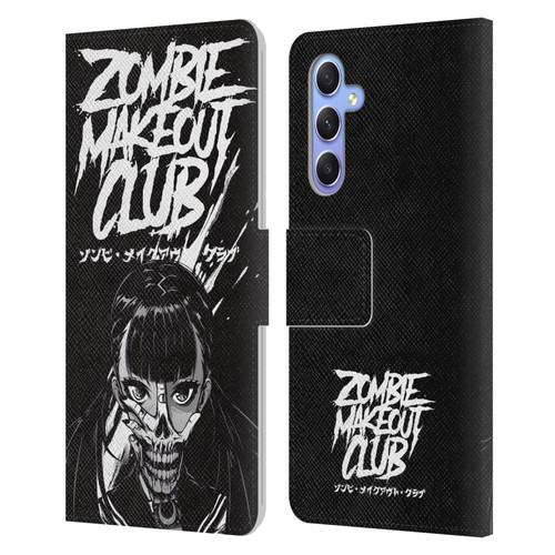 Zombie Makeout Club Art Face Off Leather Book Wallet Case Cover For Samsung Galaxy A34 5G