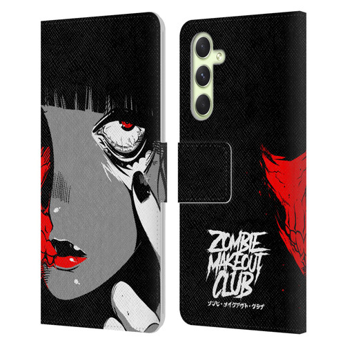 Zombie Makeout Club Art Eye Leather Book Wallet Case Cover For Samsung Galaxy A54 5G