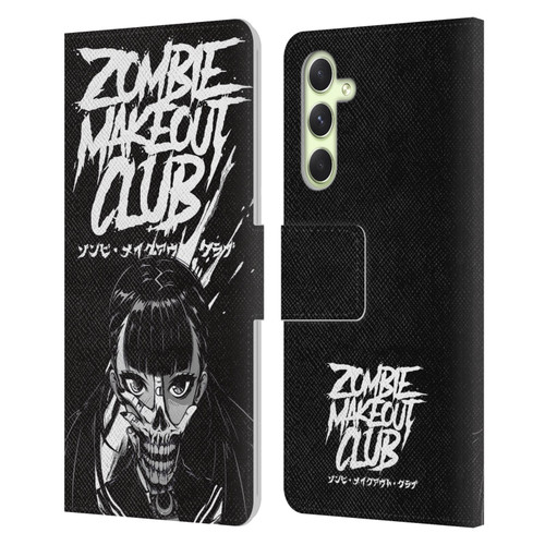 Zombie Makeout Club Art Face Off Leather Book Wallet Case Cover For Samsung Galaxy A54 5G