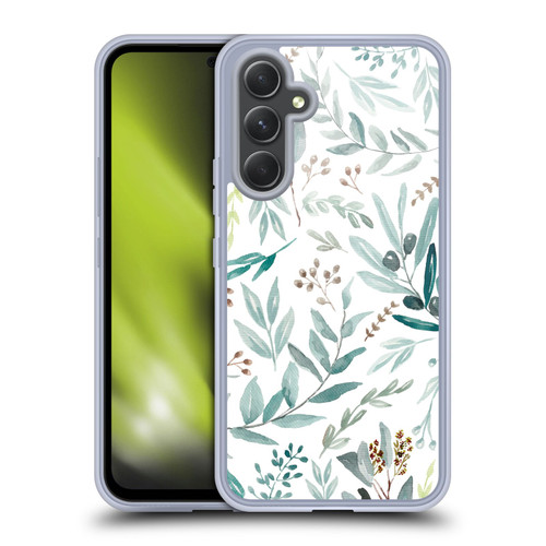 Anis Illustration Bloomers Eucalyptus Soft Gel Case for Samsung Galaxy A54 5G